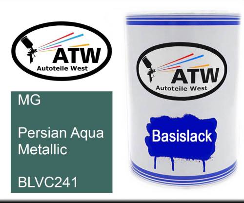 MG, Persian Aqua Metallic, BLVC241: 500ml Lackdose, von ATW Autoteile West.